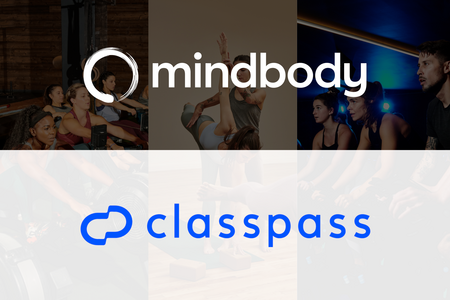 Logos von Mindbody and ClassPass